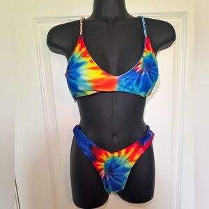 🌈 Tie-Dye Bikini Set - Size M 🌈